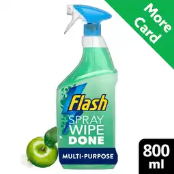 Morrisons Flash Anti Bacterial Cleaning Spray Wipe & Done Apple Blossom offer
