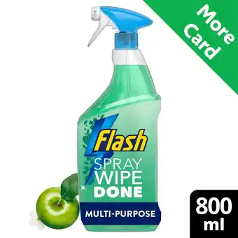 Morrisons Flash Anti Bacterial Cleaning Spray Wipe & Done Apple Blossom offer