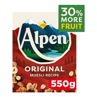 Morrisons Alpen Muesli Original offer