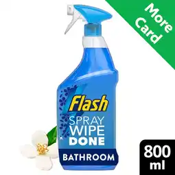 Morrisons Flash Bathroom Spray Wipe Done Antibacterial offer