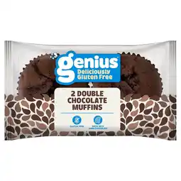Morrisons Genius Gluten Free Double Chocolate Muffins 2 Pack offer