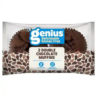 Morrisons Genius Gluten Free Double Chocolate Muffins 2 Pack offer
