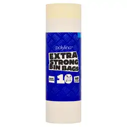 Morrisons Polylina Extra Strong Drawstring Bin Bags 60L offer