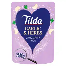Morrisons Tilda Microwave Garlic & Herbs Long Grain Rice offer