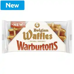 Morrisons Warburtons Pearl Sugar Waffles 4 Pack offer