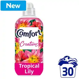 Morrisons Comfort Perfume Creations Fabric Conditioner Tropical Lily 30 Washes offer