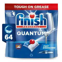 Morrisons Finish Quantum All In One 64s Regular Dishwasher Tablets offer