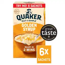 Morrisons Quaker Oat So Simple Golden Syrup Porridge Sachets offer