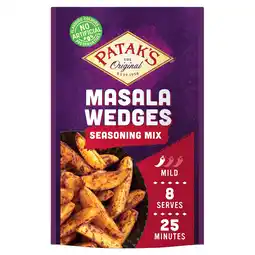 Morrisons Patak's Masala Wedges Indian Seasoning Mild Spice Mix 25g offer