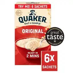 Morrisons Quaker Oat So Simple Original Porridge Sachets offer
