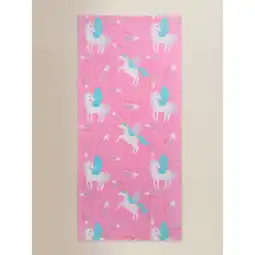 Asda George Home Unicorns Print Cotton Towel offer