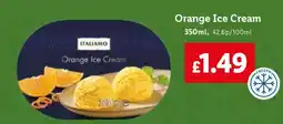 Lidl Orange Ice Cream offer