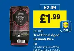 Lidl DELUXE Traditional Aged Basmati Rice offer