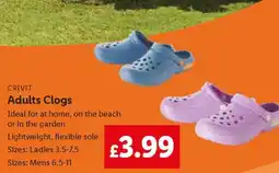 Lidl CRIVIT Adults Clogs offer