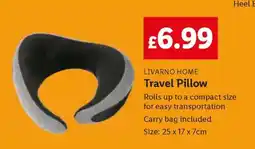 Lidl LIVARNO home Travel Pillow offer