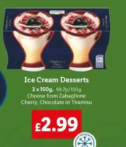 Lidl Ice Cream Desserts offer