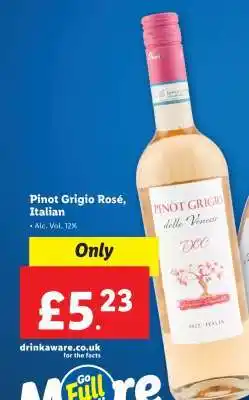 Lidl Pinot Grigio Rosé, Italian offer
