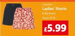 Lidl ESMARA Ladies' Shorts offer