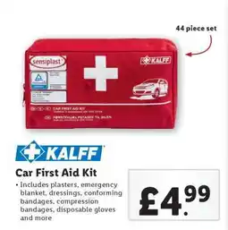 Lidl Car First Aid Kit offer