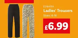 Lidl ESMARA Ladies' Trousers offer