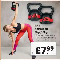 Lidl CRIVIT Kettlebell 6kg / 8kg offer