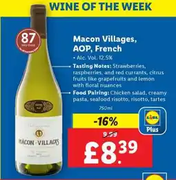 Lidl Macon Villages, AOP, French offer