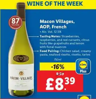 Lidl Macon Villages, AOP, French offer
