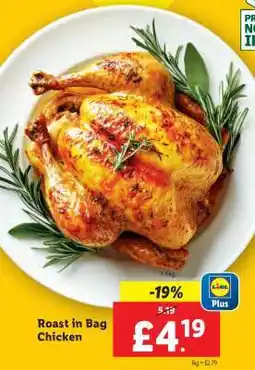 Lidl Roast in Bag Chicken offer