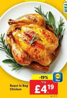Lidl Roast in Bag Chicken offer
