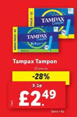 Lidl Tampax Tampon offer