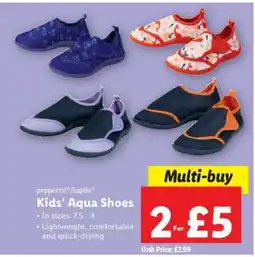 Lidl Kids' Aqua Shoes offer