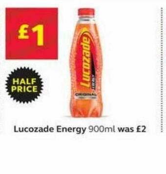 SuperValu Lucozade Energy offer