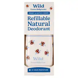 Asda Wild Emma Bridgewater Honey & Cactus Flower Refillable Natural Deodorant 40g offer