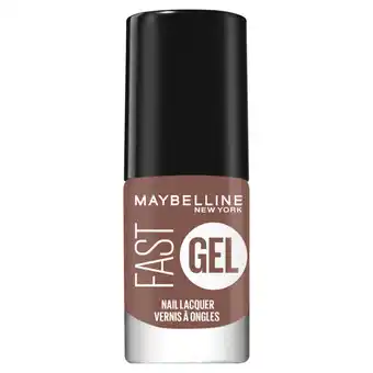 Asda Maybelline Fast Gel Nail Lacquer Caramel Crush 15 Long-Lasting Nail Polish 7ml offer