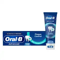 Asda Oral-B Advanced Plaque Control Cleaning Crystals Toothpaste 75ml offer