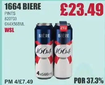 Bestway 1664 BIERE Pints offer