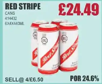 Bestway RED STRIPE Cans offer