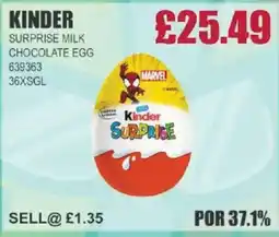 Bestway KINDER Surprise milk chocolate egg offer