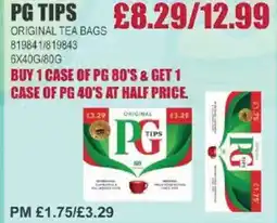 Bestway PG TIPS Original tea bags offer