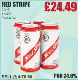 Bestway RED STRIPE Cans offer