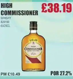 Bestway HIGH COMMISSIONER Whisky offer