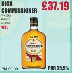 Bestway HIGH COMMISSIONER Whisky offer