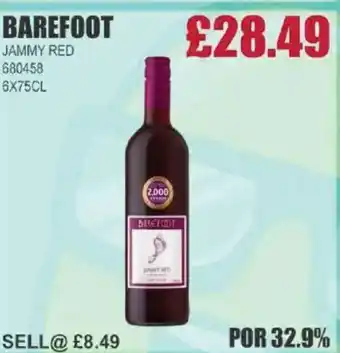 Bestway BAREFOOT Jammy red offer