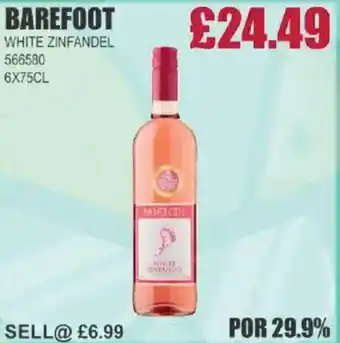Bestway BAREFOOT White zinfandel offer