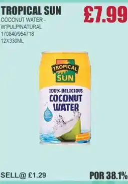 Bestway TROPICAL SUN Coconut water- w*pulp/natural offer