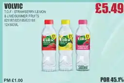 Bestway VOLVIC T.o.f-strawberry/lemon & lime/summer fruits offer