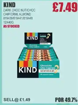 Bestway KIND Dark choc nut/choc chip/crml almond offer