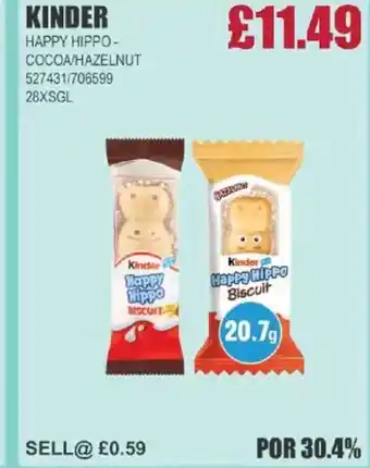 Bestway KINDER Happy hippo- cocoa/hazelnut offer