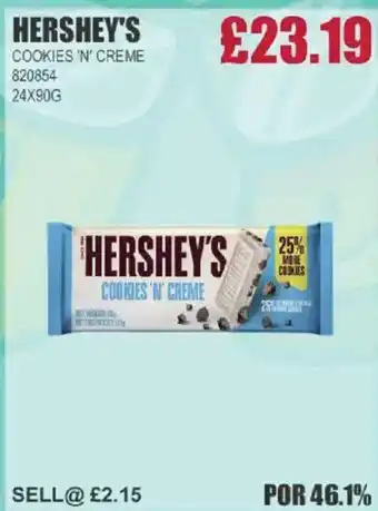 Bestway HERSHEY'S Cookies 'n' creme offer