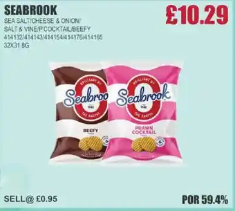 Bestway SEABROOK Sea salt/cheese & onion/ salt & vine/p'cocktail/beefy offer